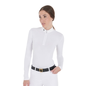 CAMISOLA DE EQUITAÇAO PARA SENHORA POLO DONNA MANICA LUNGA EQUESTRO