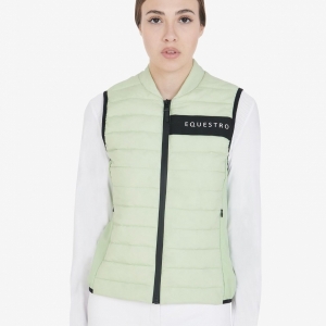 COLETE DE EQUITAÇÃO PARA MULHER TECHNICAL WOMAN VEST GREEN EQUESTRO