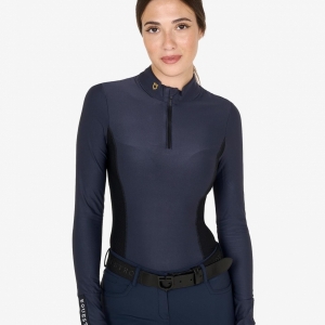 CAMISOLA DE EQUITAÇÃO PARA SENHORA POLO TECHNICAL TRAINING EQUESTRO