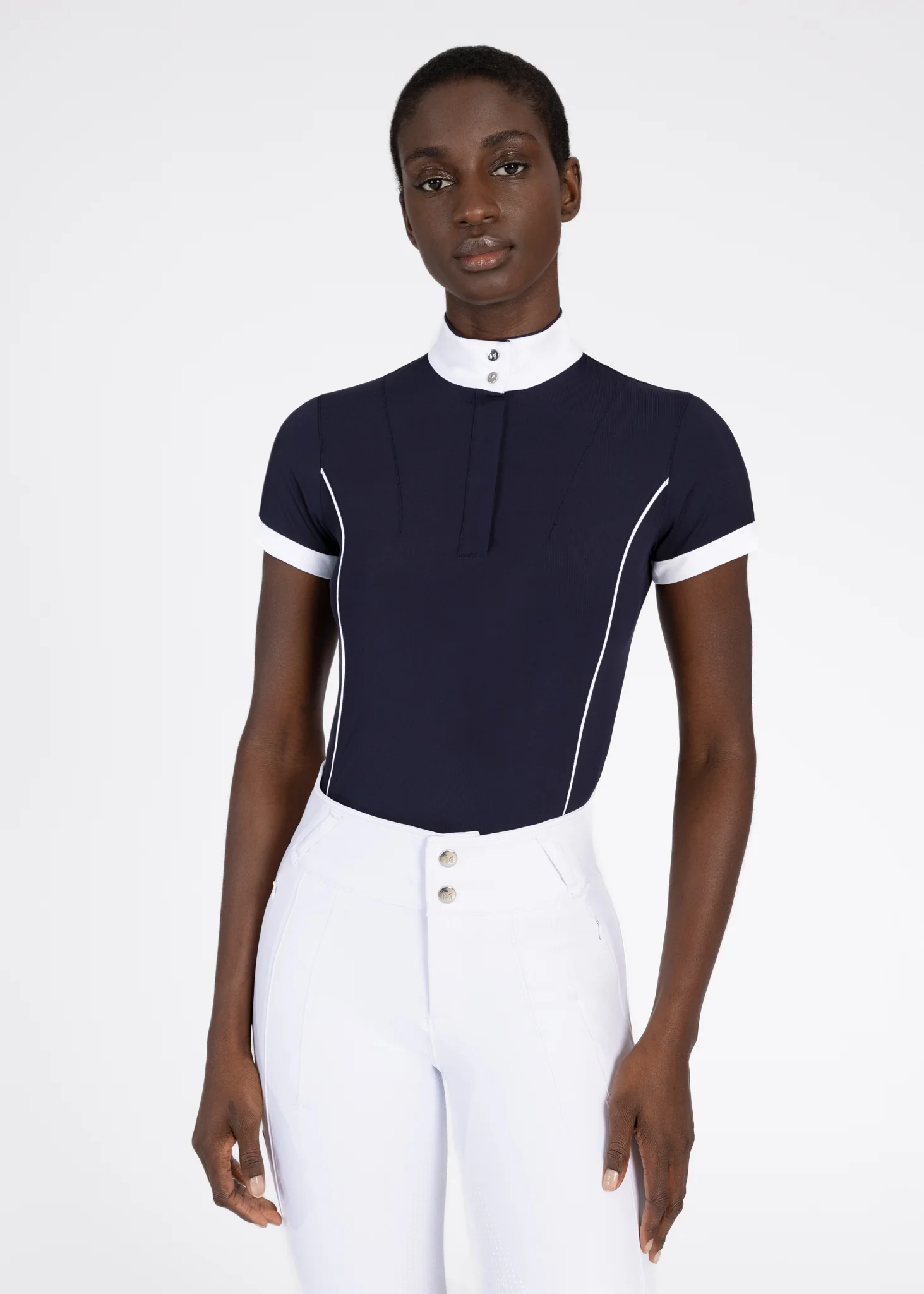 CAMISOLA DE EQUITAÇAO PARA SENHORA NOVA SHORT SLEEVE SHOW SHIRT MAXIMILIAN EQUESTRIAN