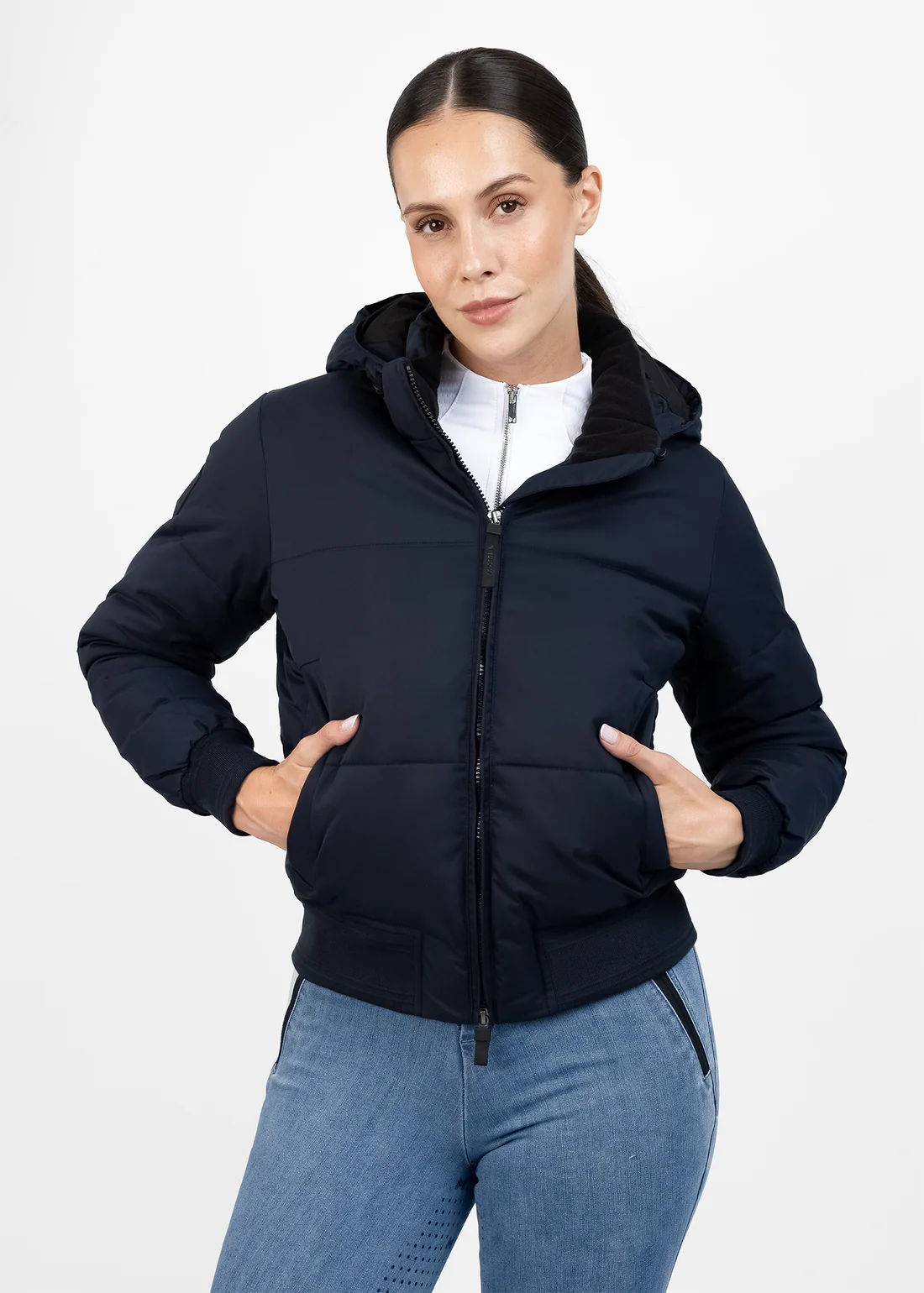  CASACO DE EQUITAÇÃO DE INVERNO PARA SENHORA STEREO PUFFER JACKET MAXIMILIAN EQUESTRIAN