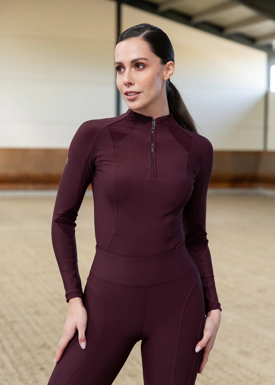 CAMISOLA DE EQUITAÇÃO PARA SENHORA FRAME LONG SLEEVE BASE LAYER MAXIMILIAN EQUESTRIAN