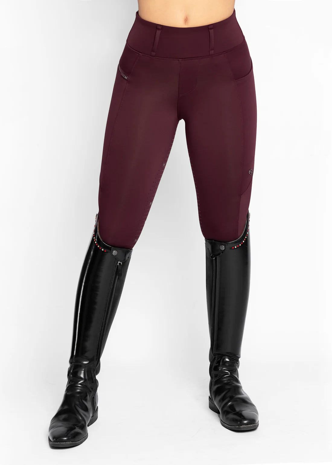 CALÇAS DE EQUITAÇÃO PARA SENHORA STUDIO RIDING LEGGINGS MAXIMILIAN EQUESTRIAN PARA MULHER 
