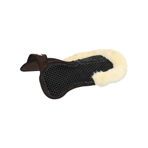 PROTETOR DORSO PAD SP WFS CAMURÇA TRASEIRA PELE DE CARNEIRO GEL HEXAGONAL PLANO ACAVALLO