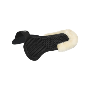 PROTETOR DORSO PAD SP WFS CAMURÇA TRASEIRA PELE DE CARNEIRO GEL HEXAGONAL PLANO ACAVALLO