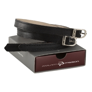 CORREIAS ESPORINS COURO PRETO PARLANTI