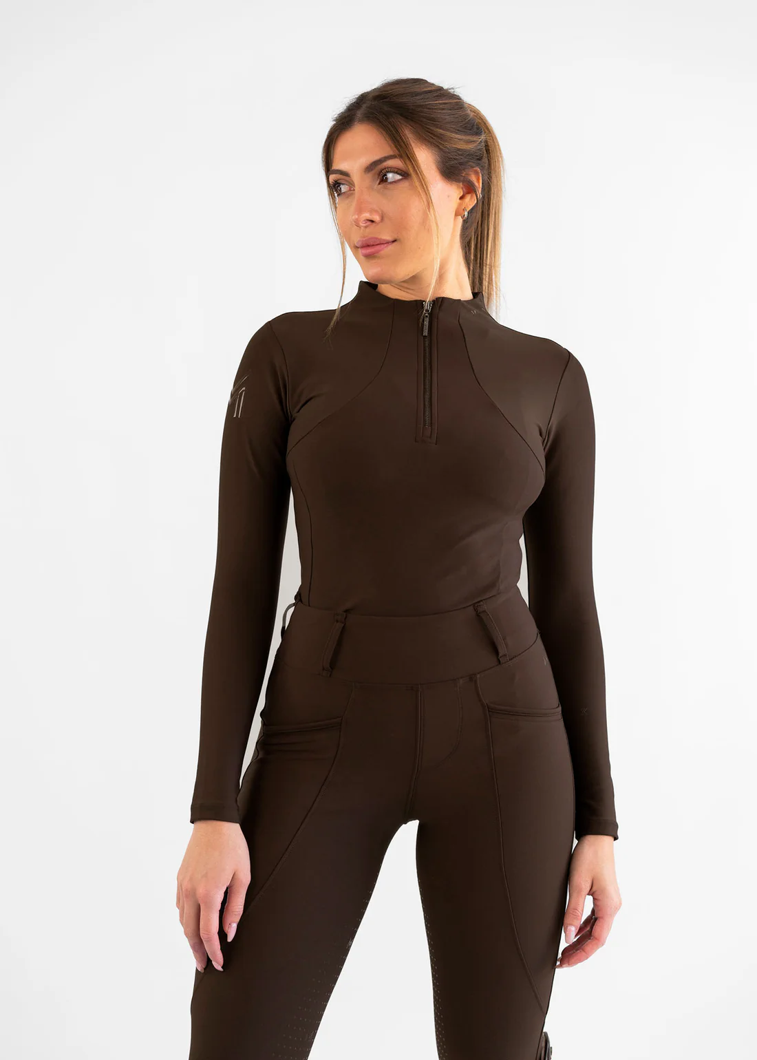 CAMISOLA DE EQUITAÇÃO PARA SENHORA LONG SLEEVE BASE LAYER MAXIMILIAN EQUESTRIAN 