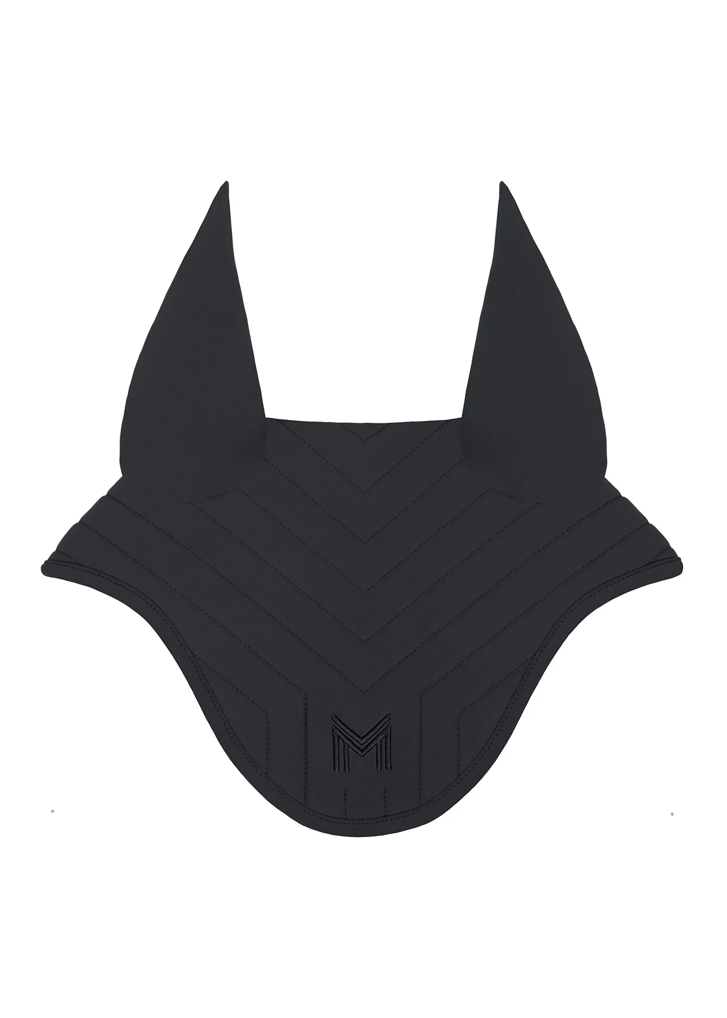 ORELHEIRAS DELTA EAR BONNET PRETO  MAXIMILIAN EQUESRTIAN