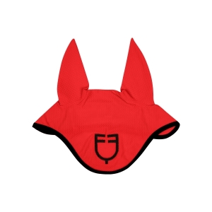 ORELHEIRAS DE TECIDO PERFURADO COM LOGOTIPO EQUESTRO