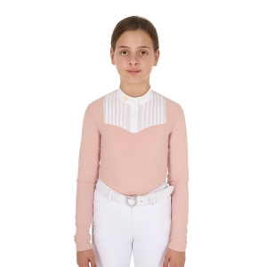 POLO DE COMPETIÇAO SLIM FIT PARA MENINA EQUESTRO