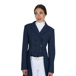 CASACO DE COMPETIÇAO PARA SENHORA DRESSAGE DE TECIDO TECNICO COM STRASS EQUESTRO