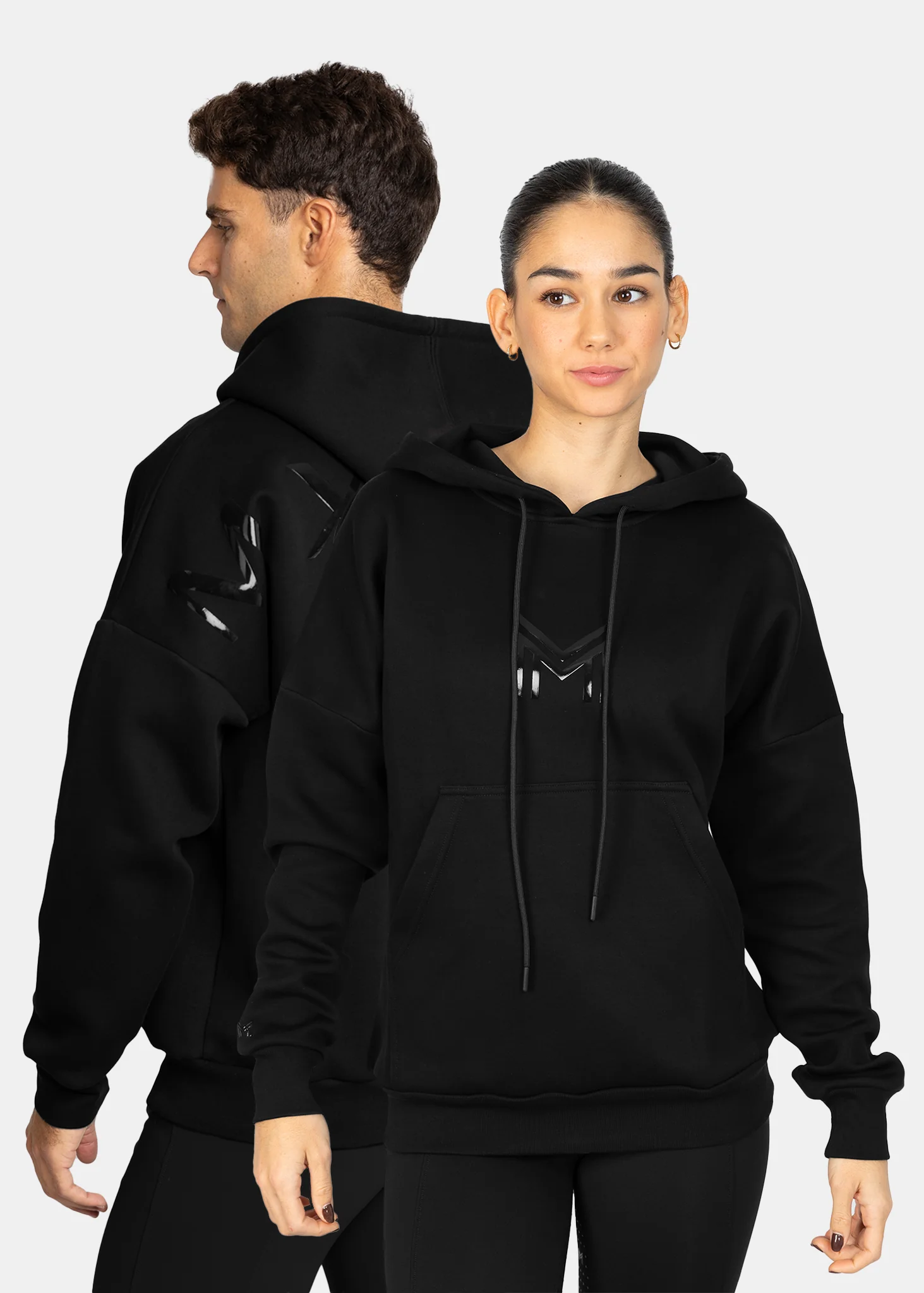 HOODIE DE EQUITAÇAO PARA SENHORA  ICON OVERSIZED HOODIE (BLACK) MAXIMILIAN EQUESTRIAN 