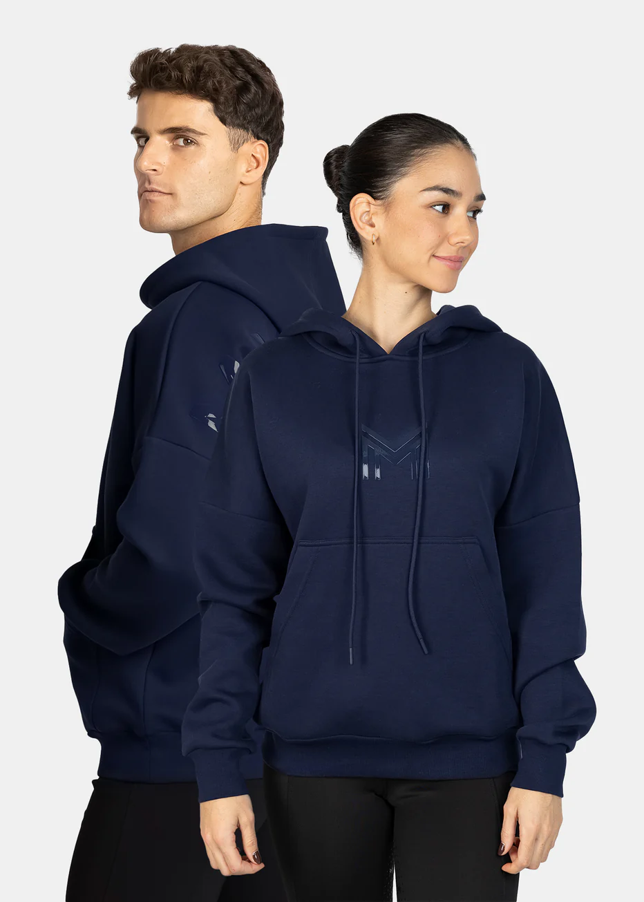 HOODIE DE EQUITAÇAO PARA SENHORA  ICON OVERSIZED HOODIE (NAVY) MAXIMILIAN EQUESTRIAN 