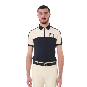 CAMISOLA DE EQUITAÇÃO PARA HOMEM POLO MEN´S TRAINING BICOLOR SHIRT ZIP EQUESTRO